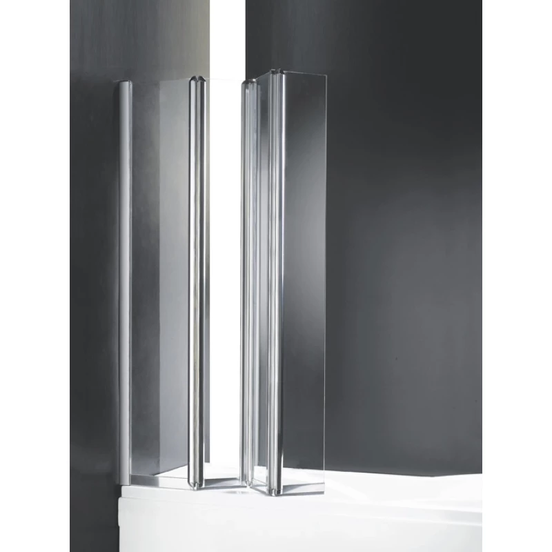 Шторка для ванны с одним неподвижным стеклом Cezares Trio 90 см текстурное стекло TRIO-W-V-3-90/140-P-Cr-L