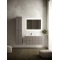 Комплект мебели серый матовый 101 см Sancos Snob R SNR100LSM + CN7014 + CI1000 - 1