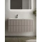 Комплект мебели серый матовый 101 см Sancos Snob R SNR100LSM + CN7014 + CI1000 - 5