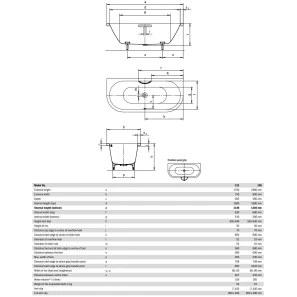 Изображение товара стальная ванна 180x80 см kaldewei centro duo 2 135 standard