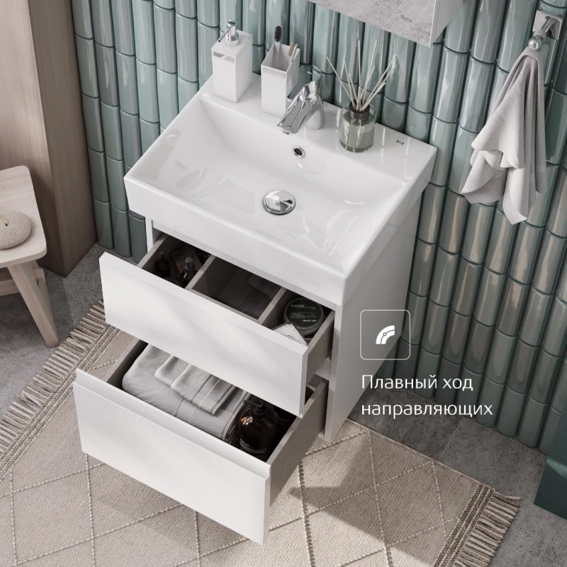 Комплект мебели белый матовый 50 см Roca Oleta A857638501 + 3274C300Y + A857643501