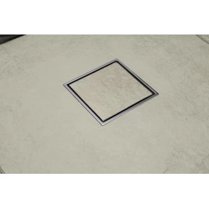 Изображение товара душевой трап 144x144/50 мм 2 в 1 с основой под плитку pestan confluo standard plate 2 13702569