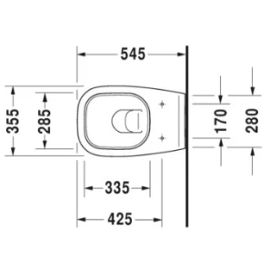 Изображение товара унитаз подвесной duravit d-code 45350900a1 с сиденьем микролифт, альпийский белый