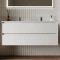 Комплект мебели белый глянец 121 см Sancos Cento CN120-2W + CN7004 + CI1200 - 2