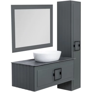 Изображение товара зеркало 80x60 см серо-зеленый матовый la fenice cubo fnc-02-cub-g-80-60
