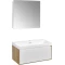 Комплект мебели дуб эльвезия/белый глянец 90,5 см Акватон Либерти 1A279901LYC70 + 1WH501629 + 1A267202LH010 - 1