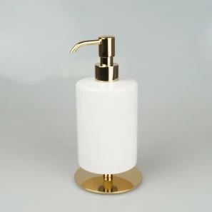 Изображение товара дозатор для жидкого мыла stil haus opera op30ap(16) настольный, золотой/белый