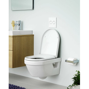 Изображение товара подвесной безободковый унитаз с сиденьем микролифт gustavsberg hygienic flush 5g84hr01 