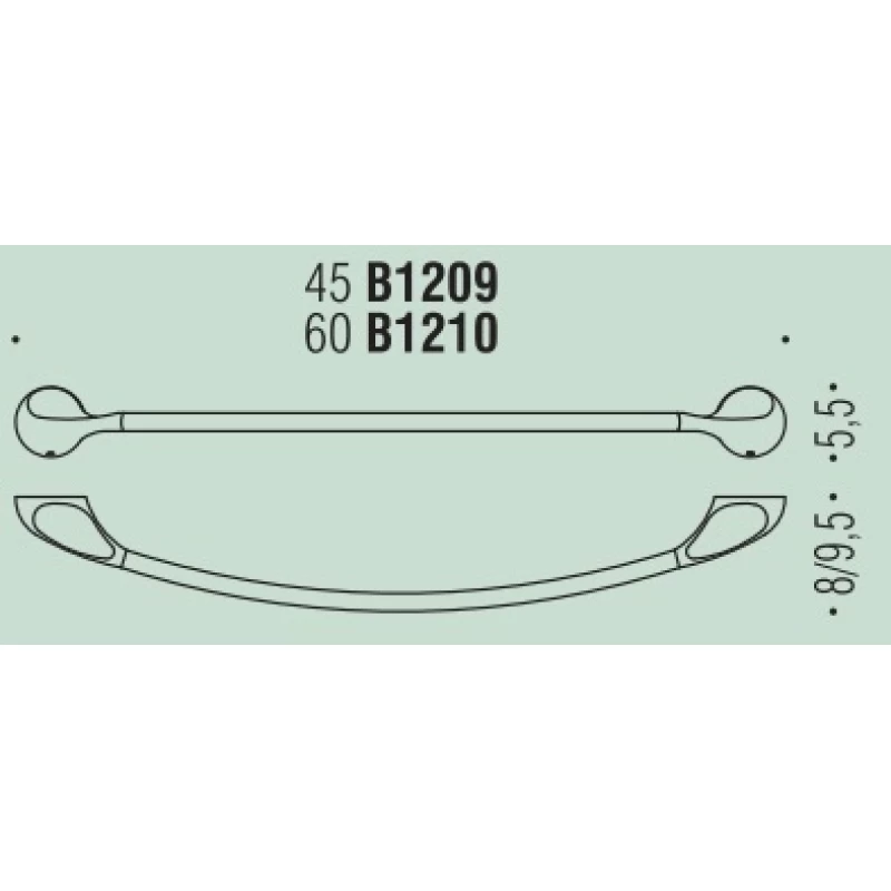 Полотенцедержатель 60 см Colombo Design Melo B1210