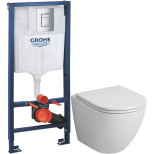 Изображение товара комплект подвесной унитаз grossman gr-4455s + система инсталляции grohe 38772001