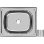 Изображение товара кухонная мойка матовая сталь ukinox стандарт std500.400 ---4c -c-