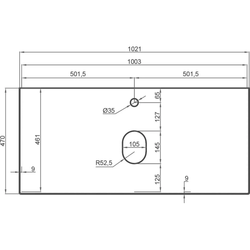 Столешница 102,1 см Gray Structural La Fenice Terra FNC-VS01-TER-100
