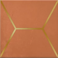 Плитка OP/D181/17066 Декор Витраж оранжевый 15x15