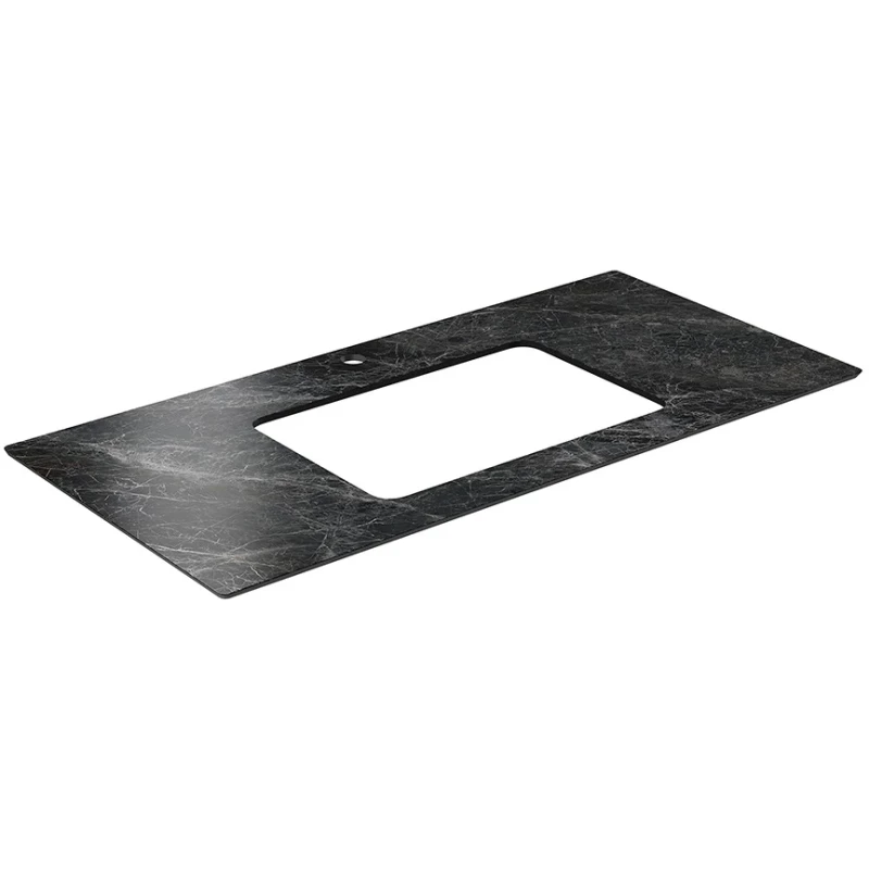 Столешница 100 см темно-серый глянец для раковин встраиваемых снизу Kerama Marazzi Plaza Classic Риальто PL3.VT93\100T