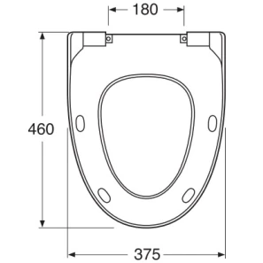 Изображение товара сиденье для унитаза с микролифтом белый матовый gustavsberg estetic 9m10s1s3