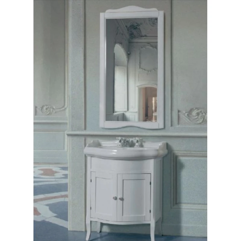 Зеркало 70x106 см белый матовый Tiffany World 363bipuro