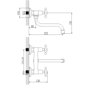 Изображение товара смеситель для кухонной мойки lemark standard lm2111c