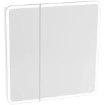 Изображение товара зеркальный шкаф 80x80 см белый глянец grossman адель 208004