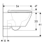 Комплект подвесной унитаз Geberit Smyle Square 500.683.00.2 + система инсталляции Jacob Delafon E5504-NF + E4316-CP - 19