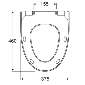 Изображение товара сиденье для унитаза с микролифтом белый матовый gustavsberg estetic 9m09s1s3