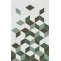 Декор Веста зеленый 01 25x40