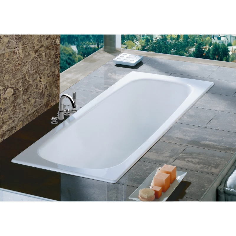 Чугунная ванна 170x70 см без противоскользящего покрытия Roca Continental 21290100R