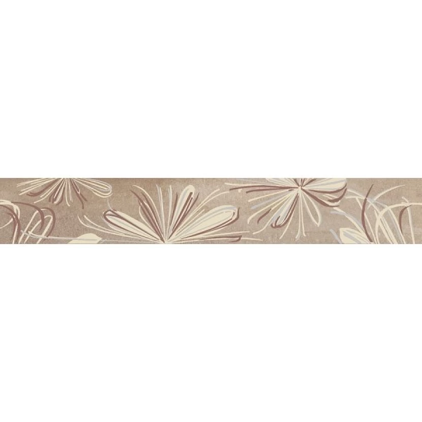 Бордюр Azori Sonnet Beige Flower 6,2x50,5