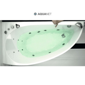 Изображение товара акриловая ванна 168,5x89,5 см левая aquanet augusta 00205463