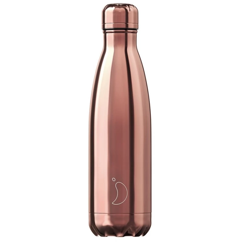 Термос 0,5 л Chilly's Bottles Chrome розовое золото B500CHRGO