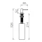 Дозатор для жидкого мыла 500 мл Schock Samo S нержавеющая сталь 710539 - 2