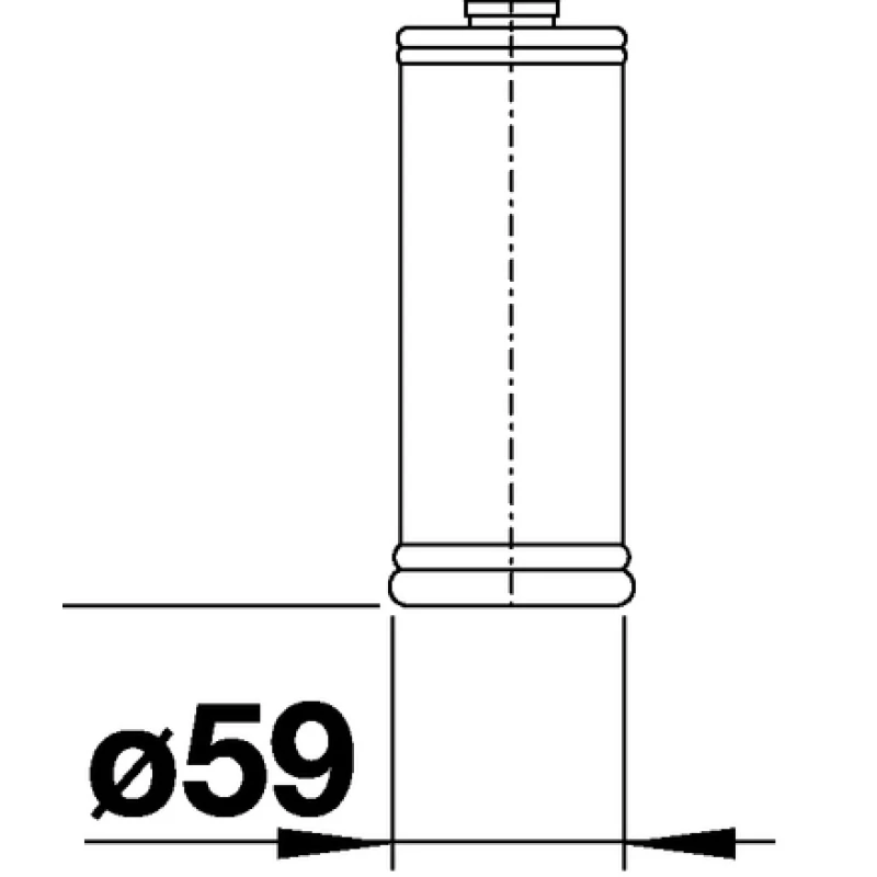 Дозатор для жидкого мыла 300 мл Blanco Lato хром/белый 525814