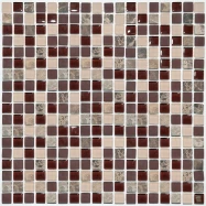 Мозаика S-841 стекло камень (1,5*1,5*8)30,5*30,5