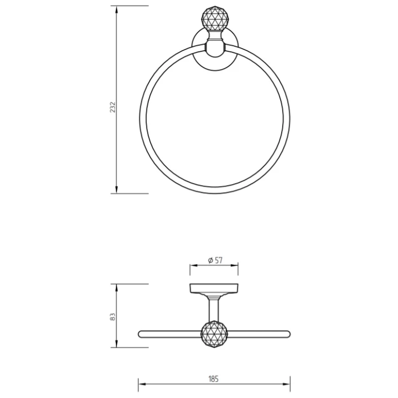 Кольцо для полотенец Migliore Amerida ML.AMR-60.408.CR