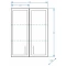 Шкаф двустворчатый подвесной 60x80 см белый глянец/белый матовый Stella Polar Концепт SP-00000140 - 4