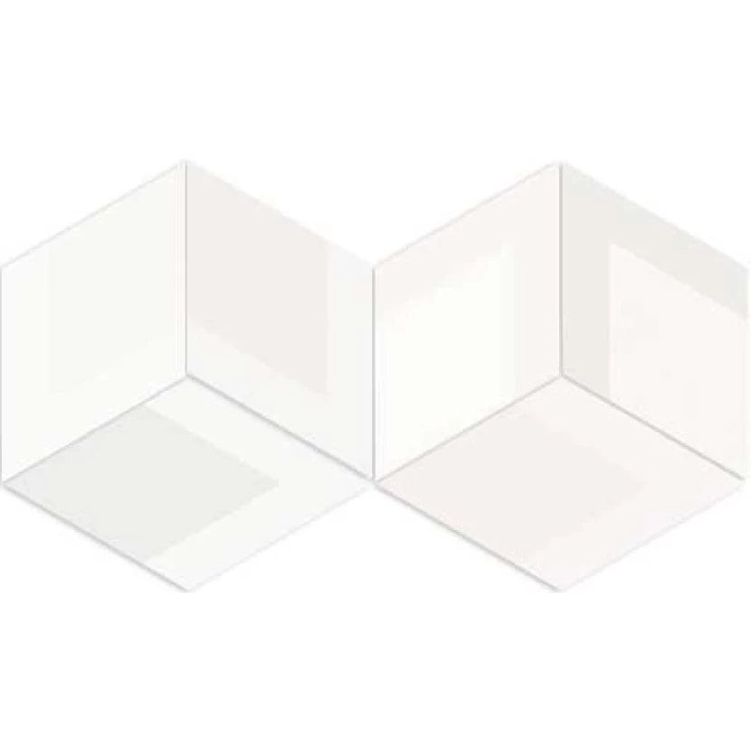 Керамогранит Flow Diamond Decor White 14x24