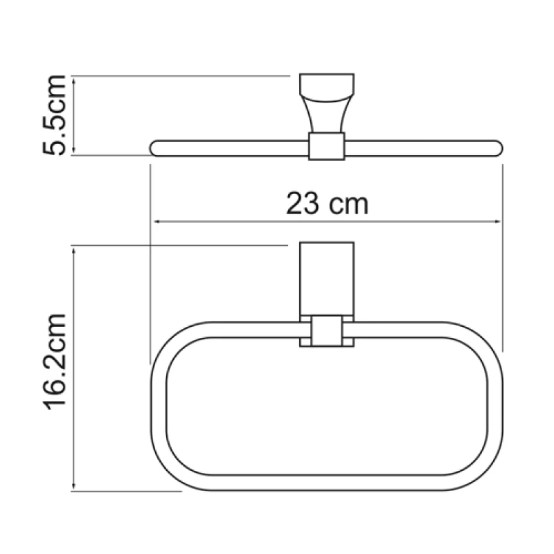 Кольцо для полотенец WasserKRAFT Exter К-5260