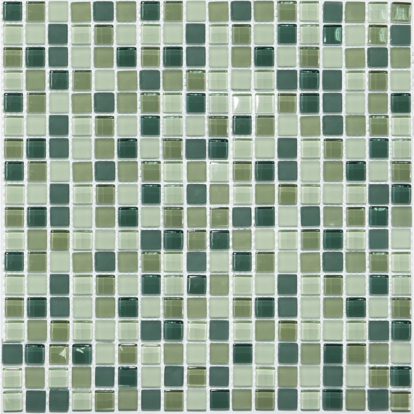 Стеклянная плитка мозаика S-844 стекло (1,5*1,5*8)30,5*30,5