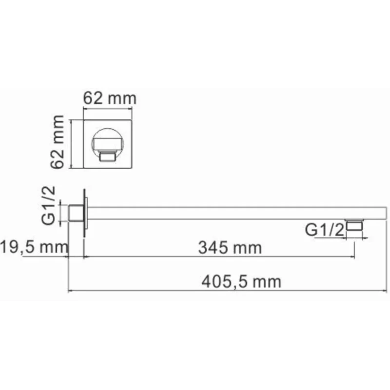 Душевой комплект 248 мм WasserKRAFT Schunter A8251.180.259
