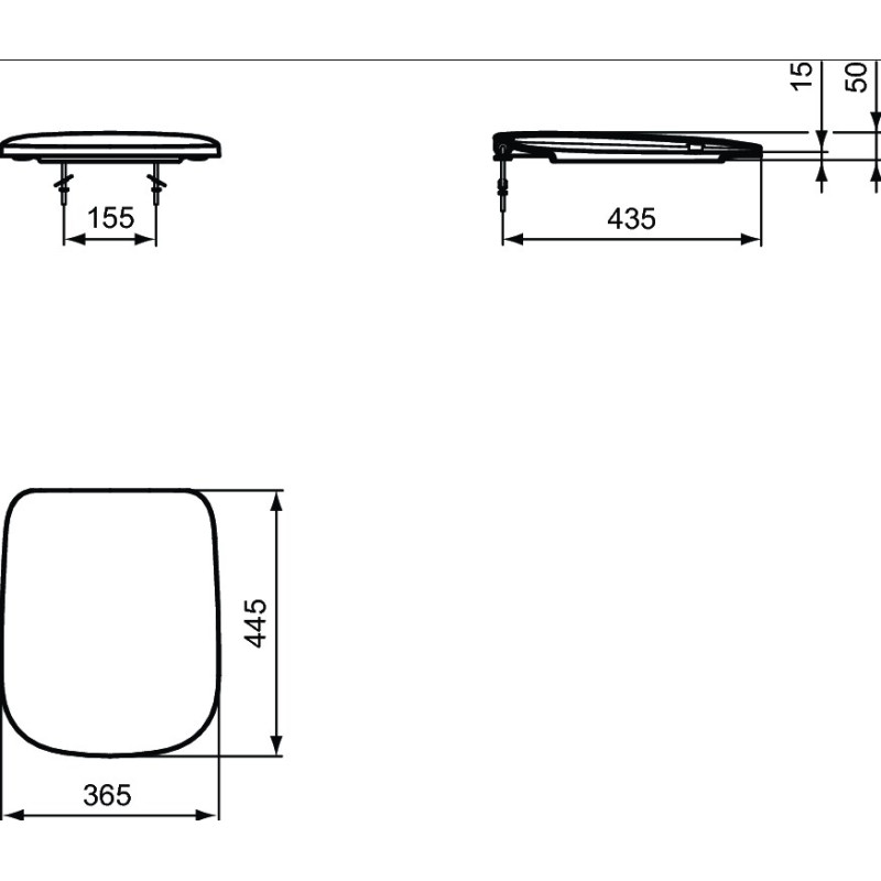 Сиденье для унитаза с микролифтом Ideal Standard Esedra T318101