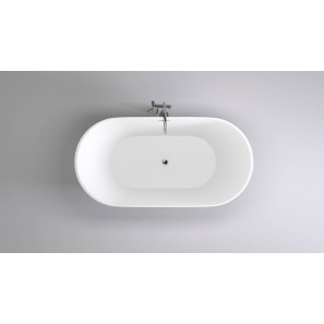 Изображение товара акриловая ванна 170x80 см black & white swan 103sb00