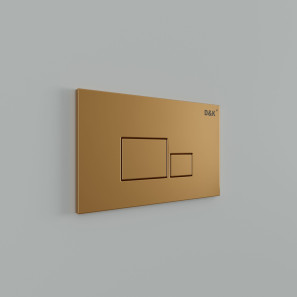Изображение товара смывная клавиша d&k quadro золотой матовый db1519003