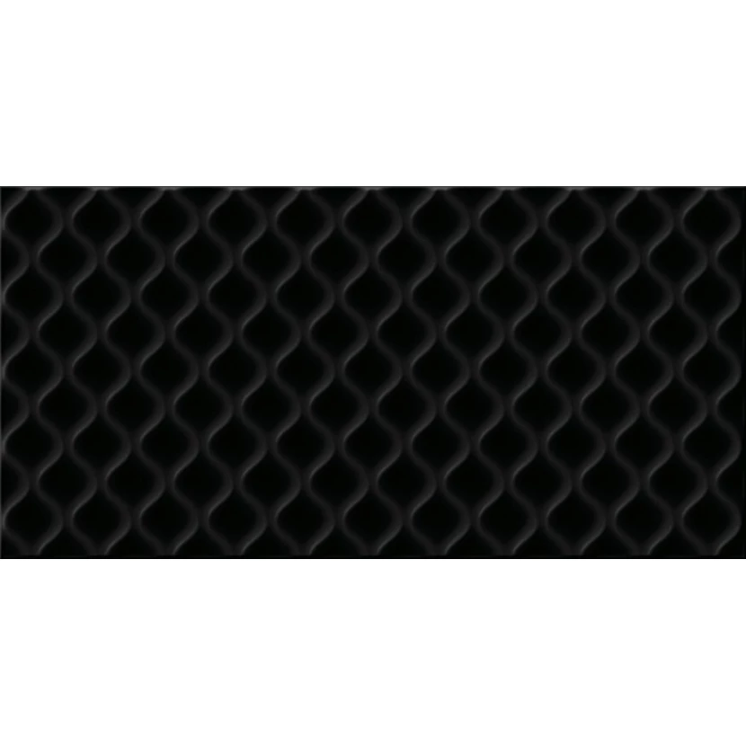 Плитка Deco рельеф черный DEL232 29,8x59,8
