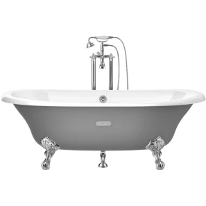 Изображение товара испанская чугунная ванна 170x85 см с противоскользящим покрытием roca newcast gray 233650000