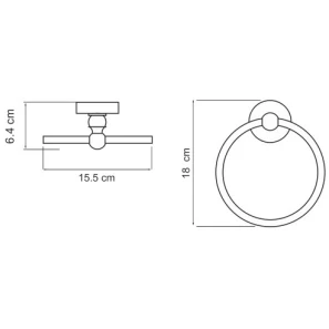 Изображение товара кольцо для полотенец wasserkraft nau k-7760