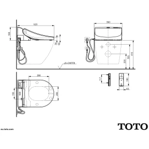 Изображение товара сиденье для унитаза с дистанционным управлением toto washlet™ gl 2.0 mh/nc tcf6532g#nw1