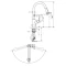 Смеситель однорычажный для кухни с выдвижным душем Hansgrohe Talis M52 14877000 - 2