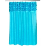 Изображение товара штора для ванной комнаты carnation home fashions jasmine cyan blue fscl-jas/88