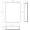 Зеркальный шкаф 60x80 см белый матовый R Art&Max Platino AM-Pla-600-800-1D-R-DS-F - 9