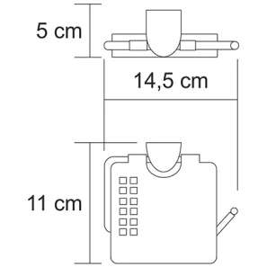 Изображение товара держатель туалетной бумаги wasserkraft kammel k-8325 
