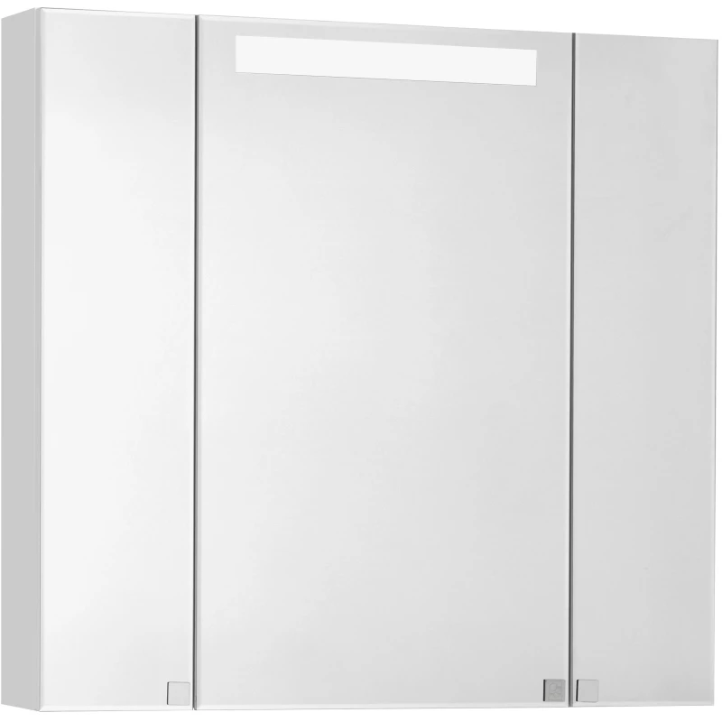 Зеркальный шкаф 80x80 см белый глянец Акватон Мадрид 1A175202MA010